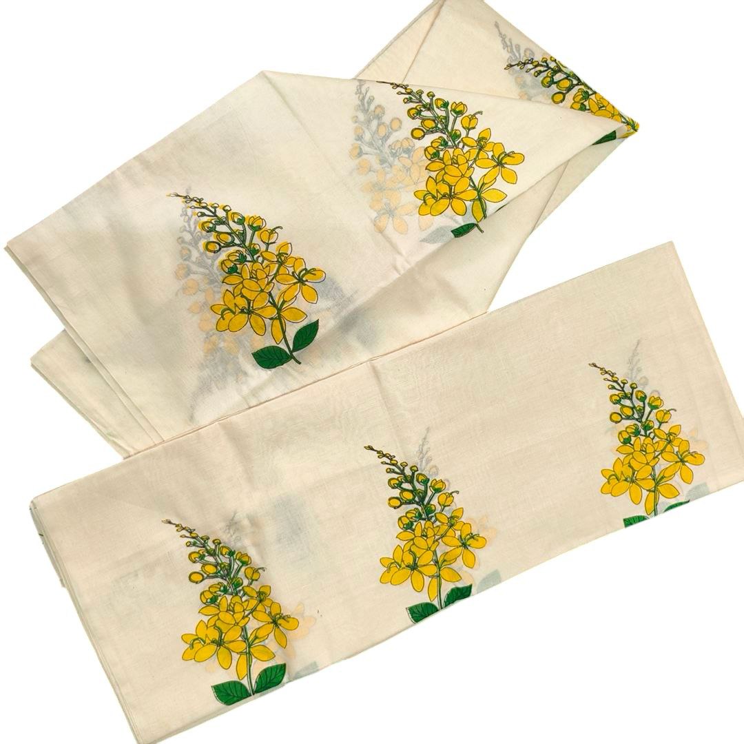 Womens Kerala Traditional Kuthampully Knikkonna Set mundu