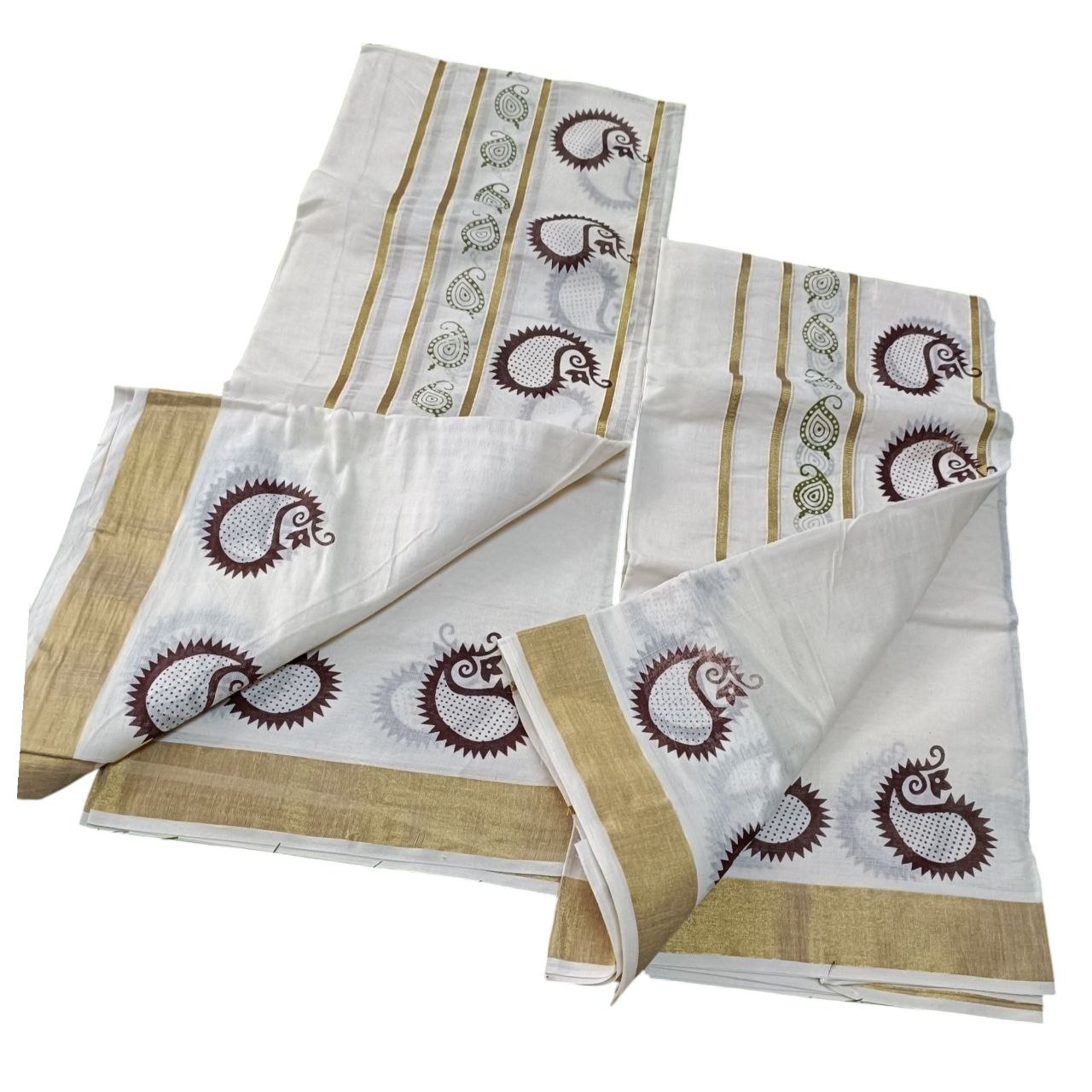 Womens Kerala Traditional Kuthampully Set mundu