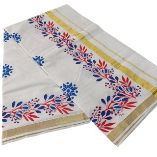 Womens Kerala Traditional Kuthampully Saree