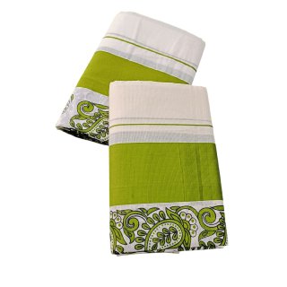 Womens Kerala Traditional Kuthampully Set mundu