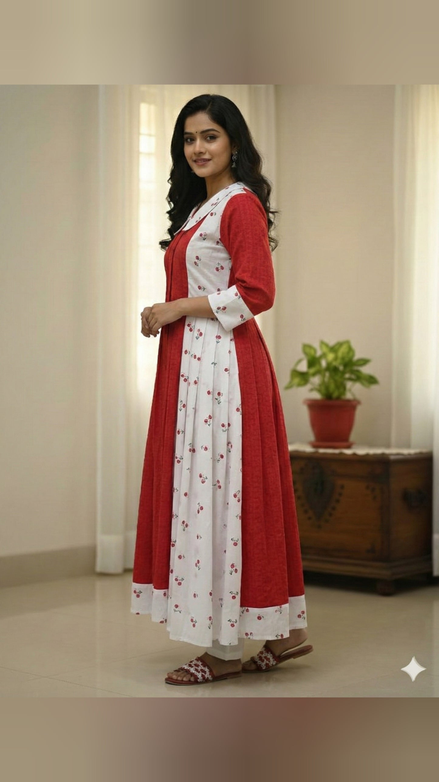 Hakoba Embroidered Cotton Kurti