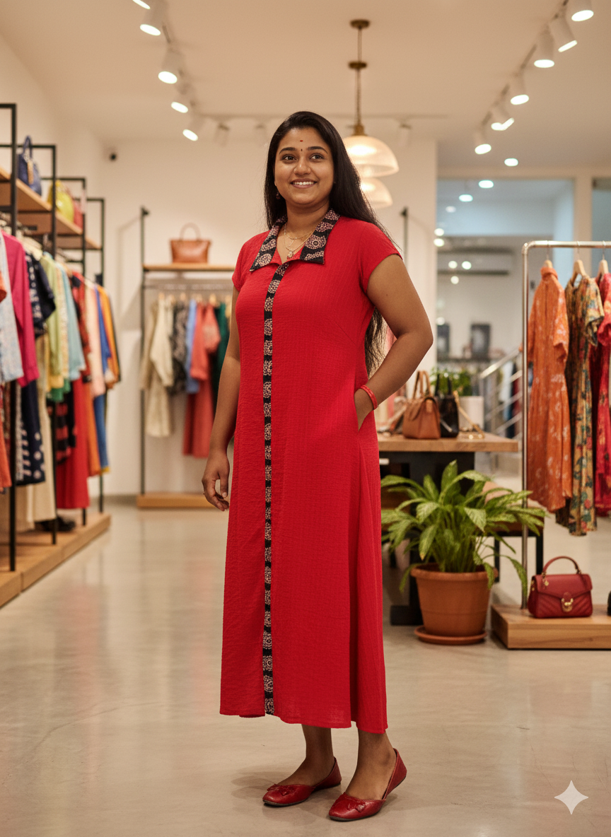 PURE GEORGETTE ALINE SHIRT MODEL KURTI [ MCAN13 ]