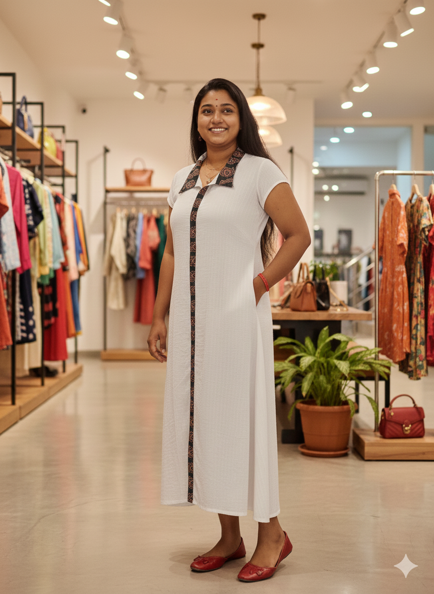 PURE GEORGETTE ALINE SHIRT MODEL KURTI [ MCAN13 ]