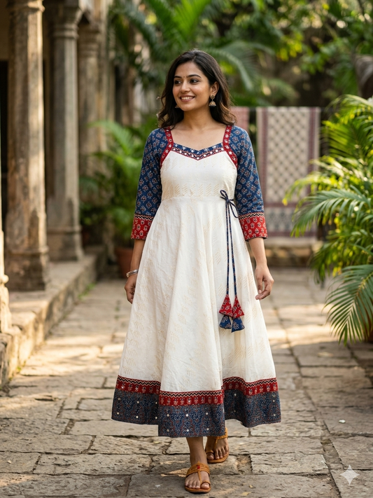 Cotton anarkali kurti