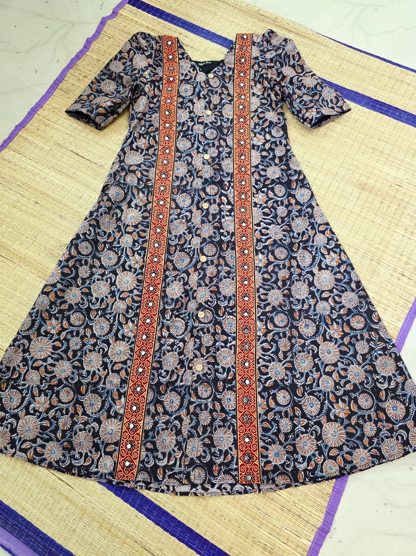KALAMKARI FRONT SLIT KURTI [MCKALAM01]
