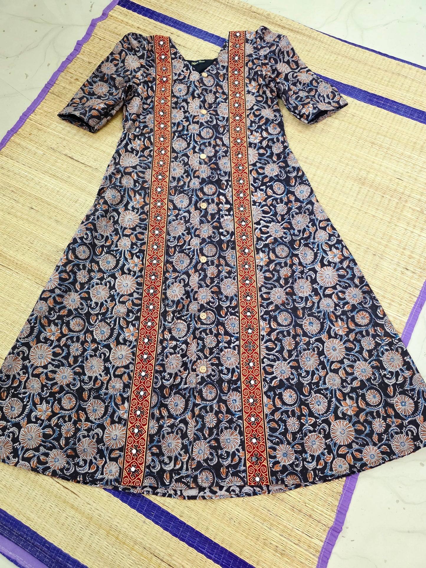 KALAMKARI FRONT SLIT KURTI [MCKALAM01]