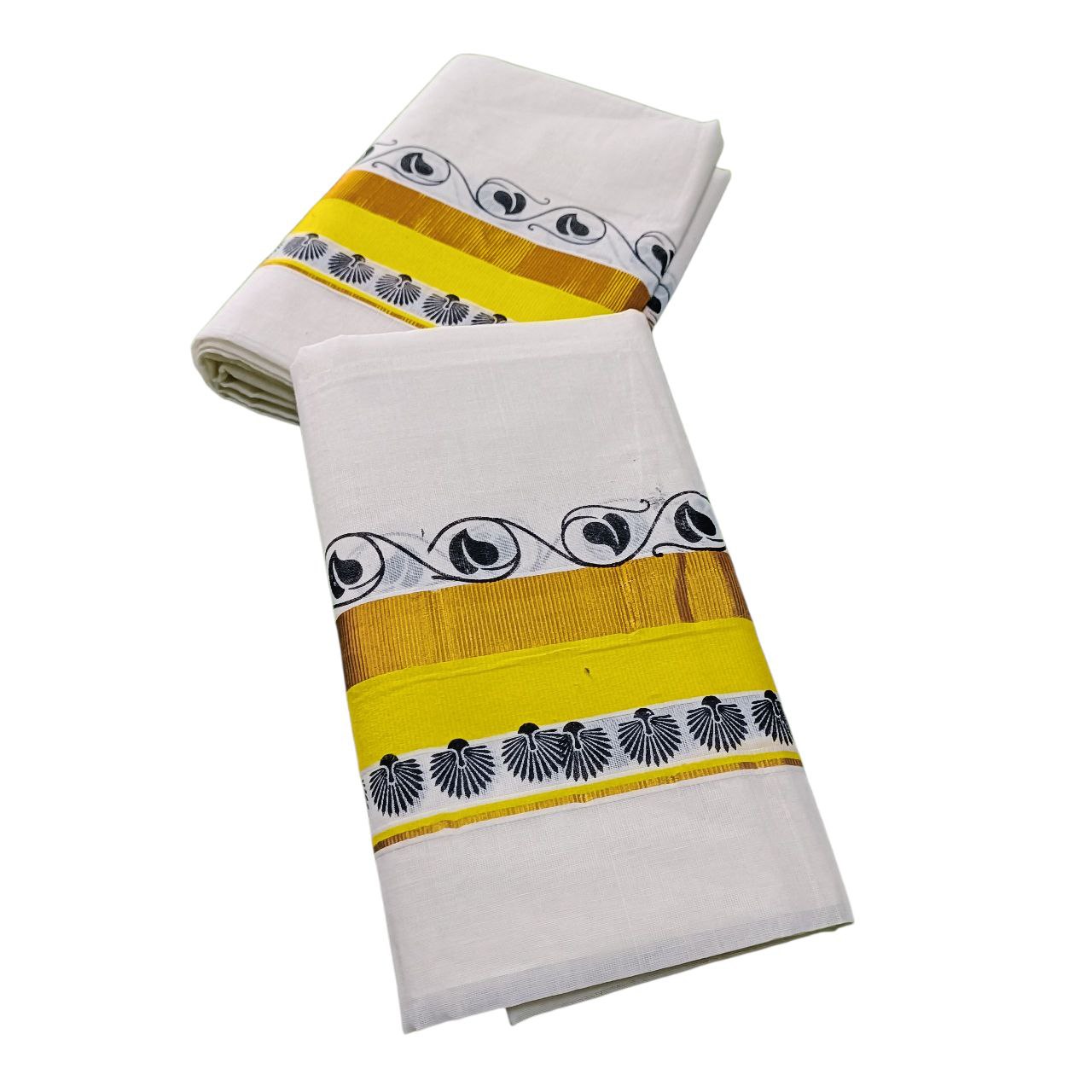 Kerala Traditional Kuthampully Cotton Setmundu