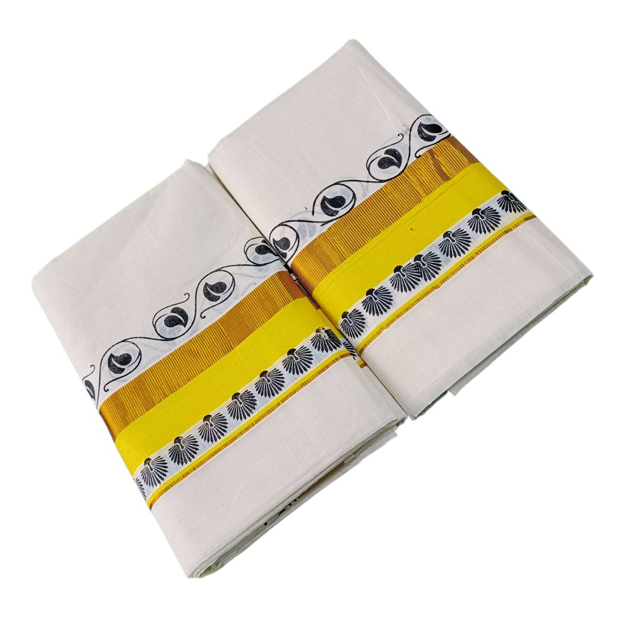 Kerala Traditional Kuthampully Cotton Setmundu