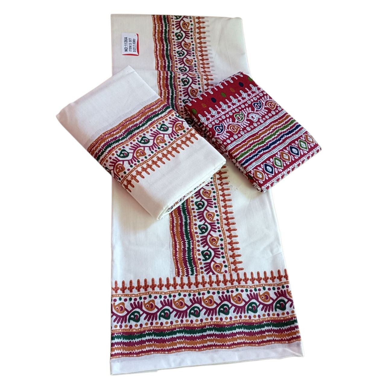 Kerala Traditional Cotton Setmundu