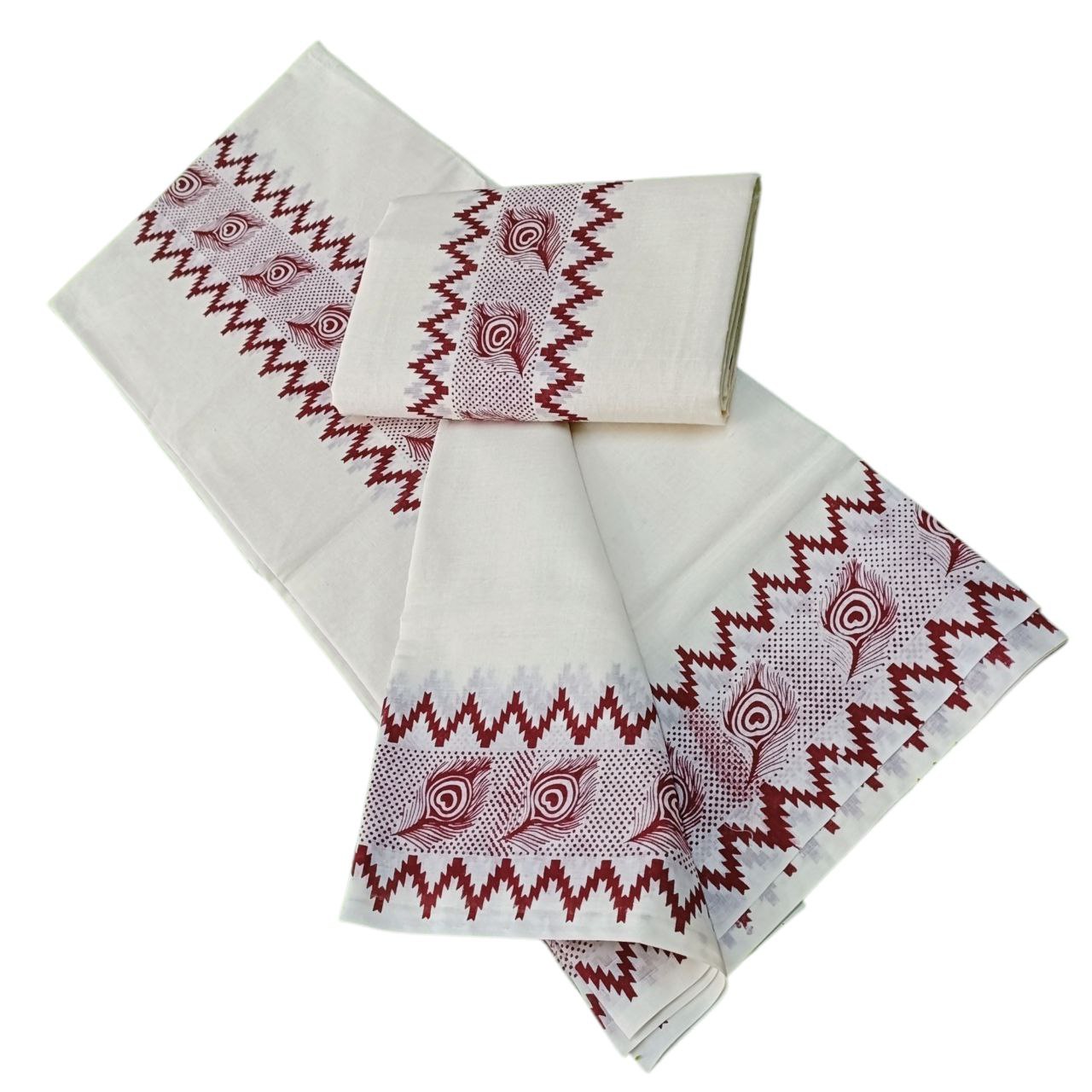 Womens Kerala Traditional Kuthampully Set mundu