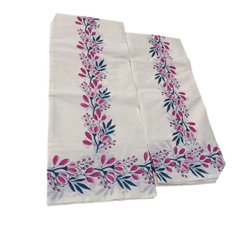 Womens Kerala Traditional Kuthampully Set mundu