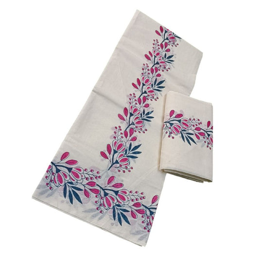 Womens Kerala Traditional Kuthampully Set mundu