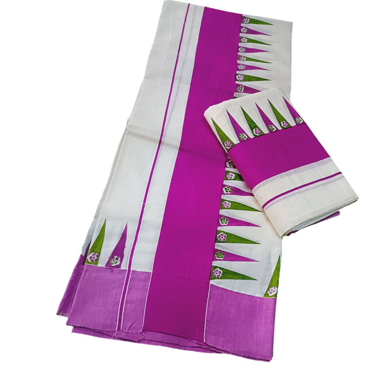 Womens Kerala Traditional Kuthampully Set mundu