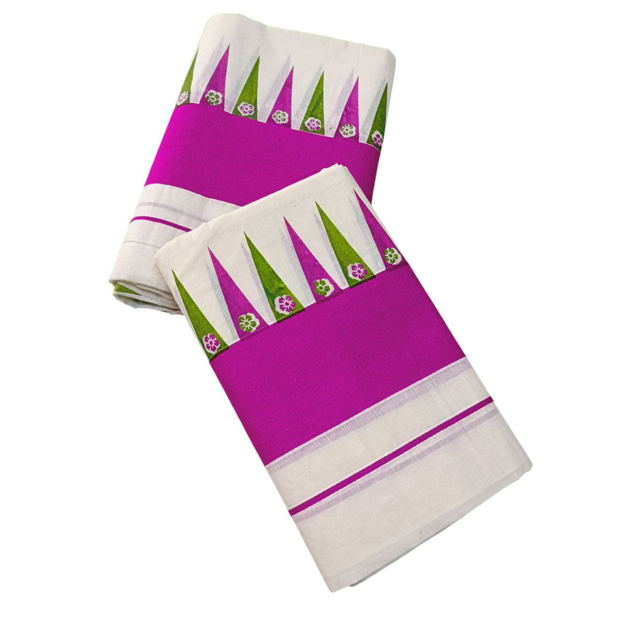 Womens Kerala Traditional Kuthampully Set mundu