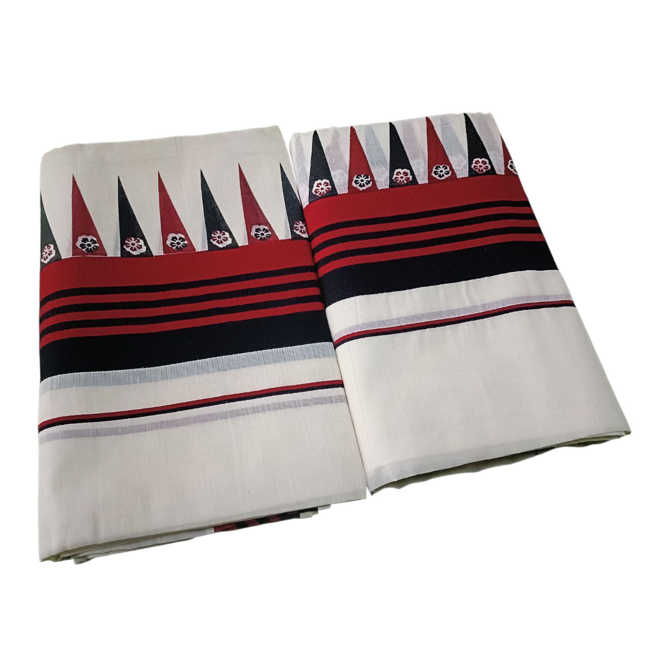 Kerala Traditional Kuthampully Cotton Setmundu