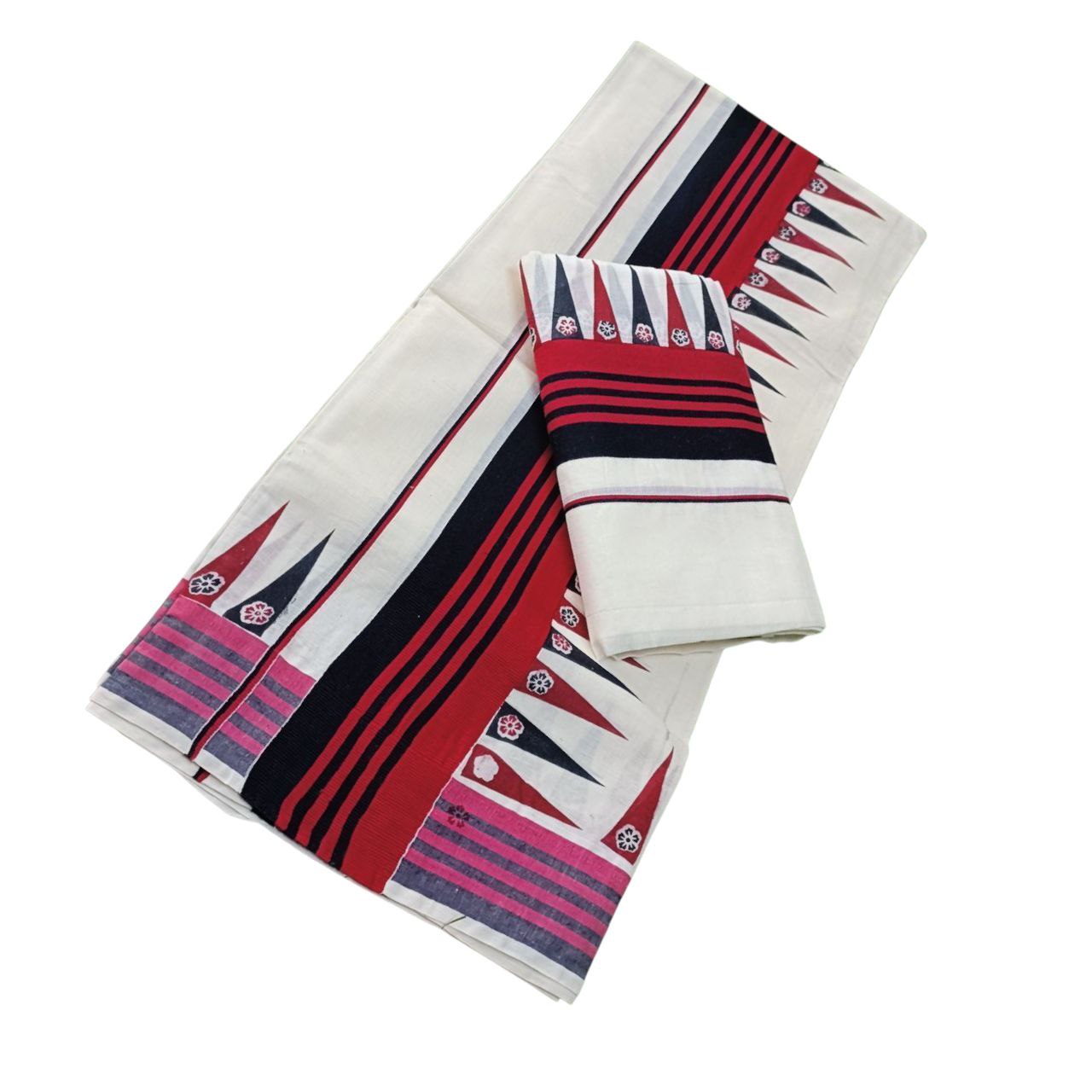 Kerala Traditional Kuthampully Cotton Setmundu