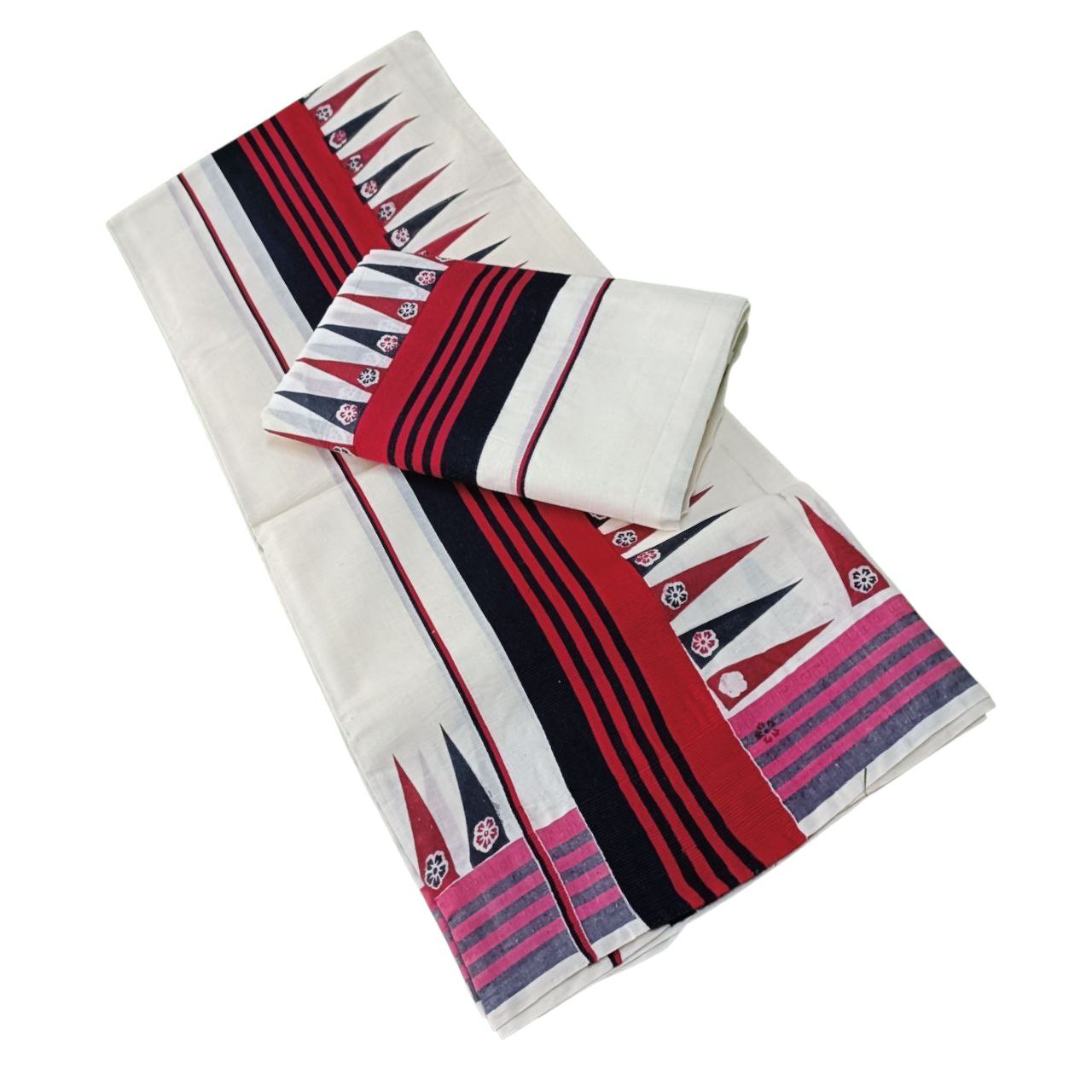 Kerala Traditional Kuthampully Cotton Setmundu