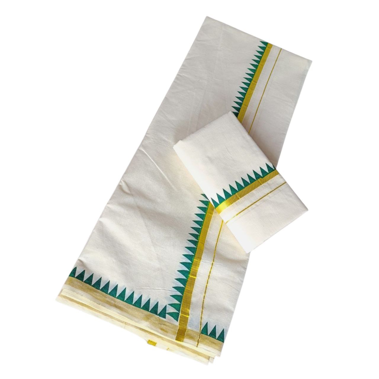 Kerala Traditional Kuthampully Cotton Setmundu