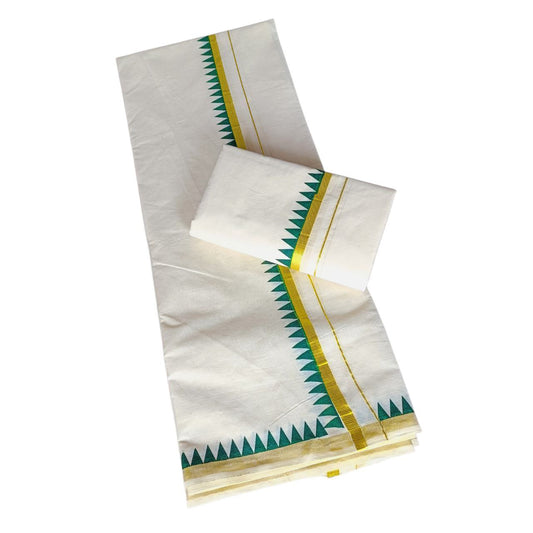Kerala Traditional Kuthampully Cotton Setmundu