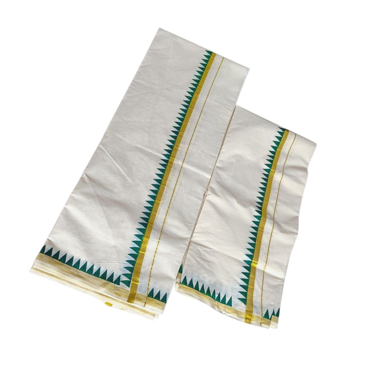 Kerala Traditional Kuthampully Cotton Setmundu