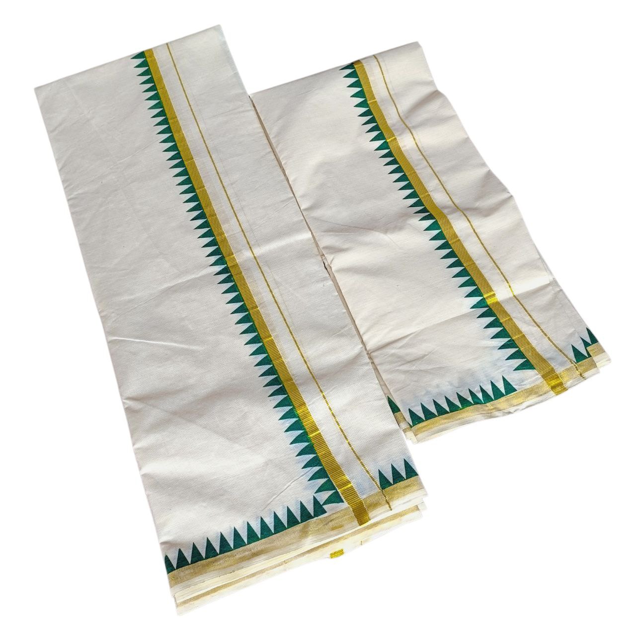 Kerala Traditional Kuthampully Cotton Setmundu