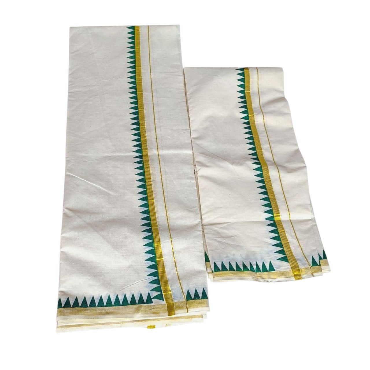 Kerala Traditional Kuthampully Cotton Setmundu