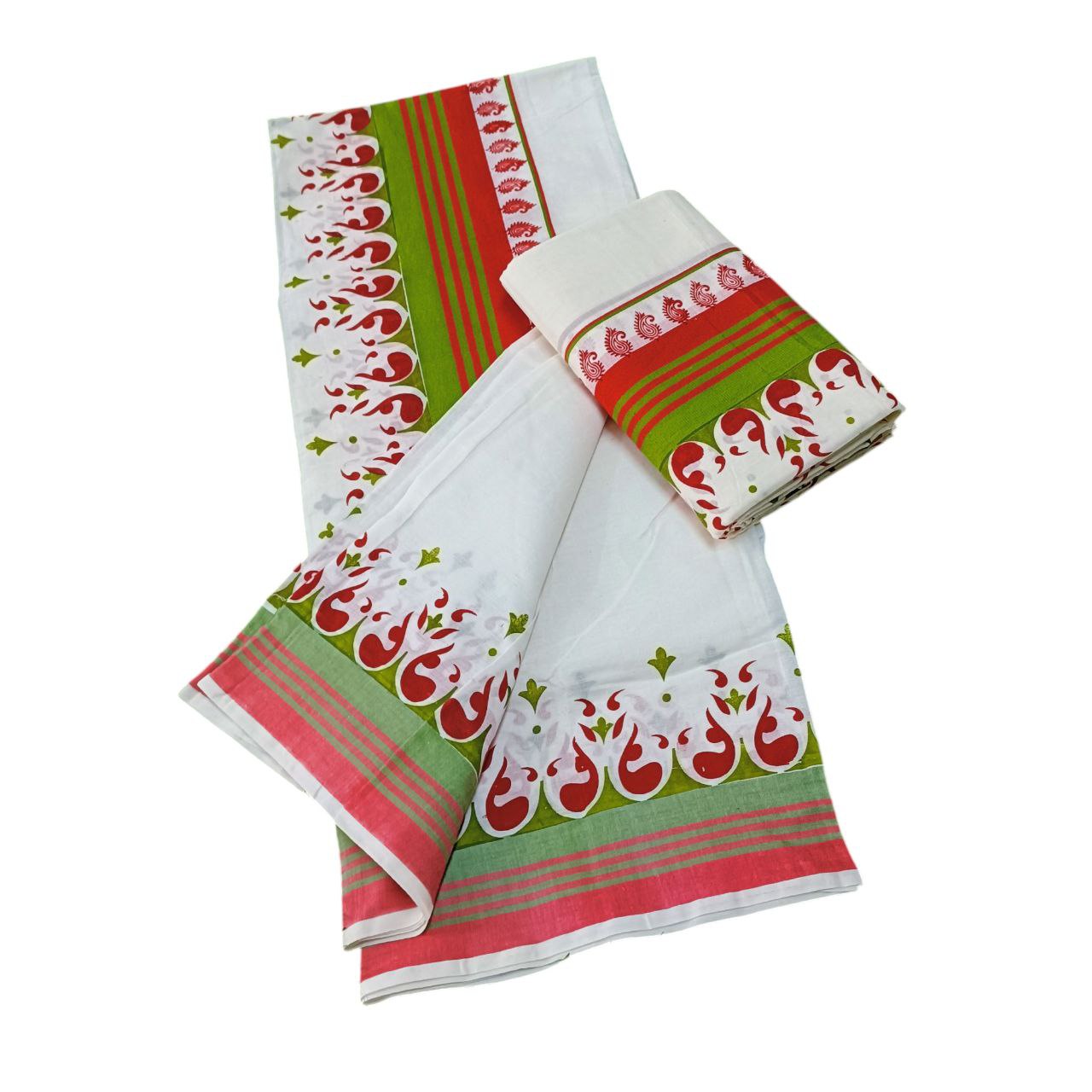 Womens Kerala Traditional Kuthampully Set mundu