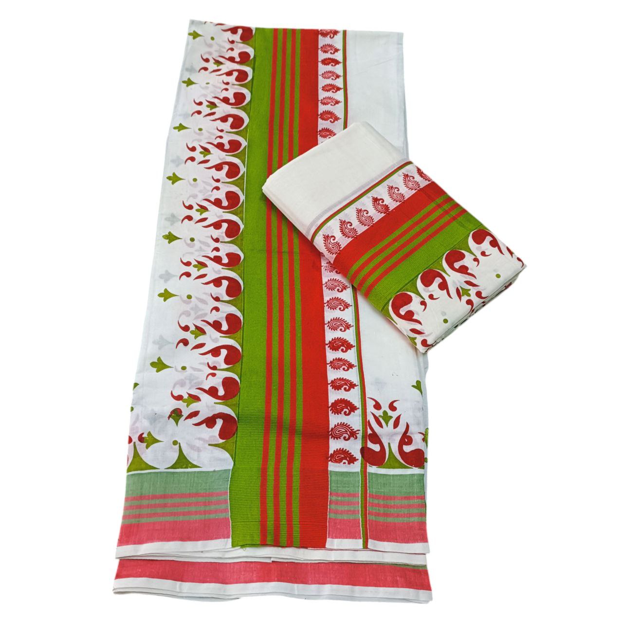 Womens Kerala Traditional Kuthampully Set mundu