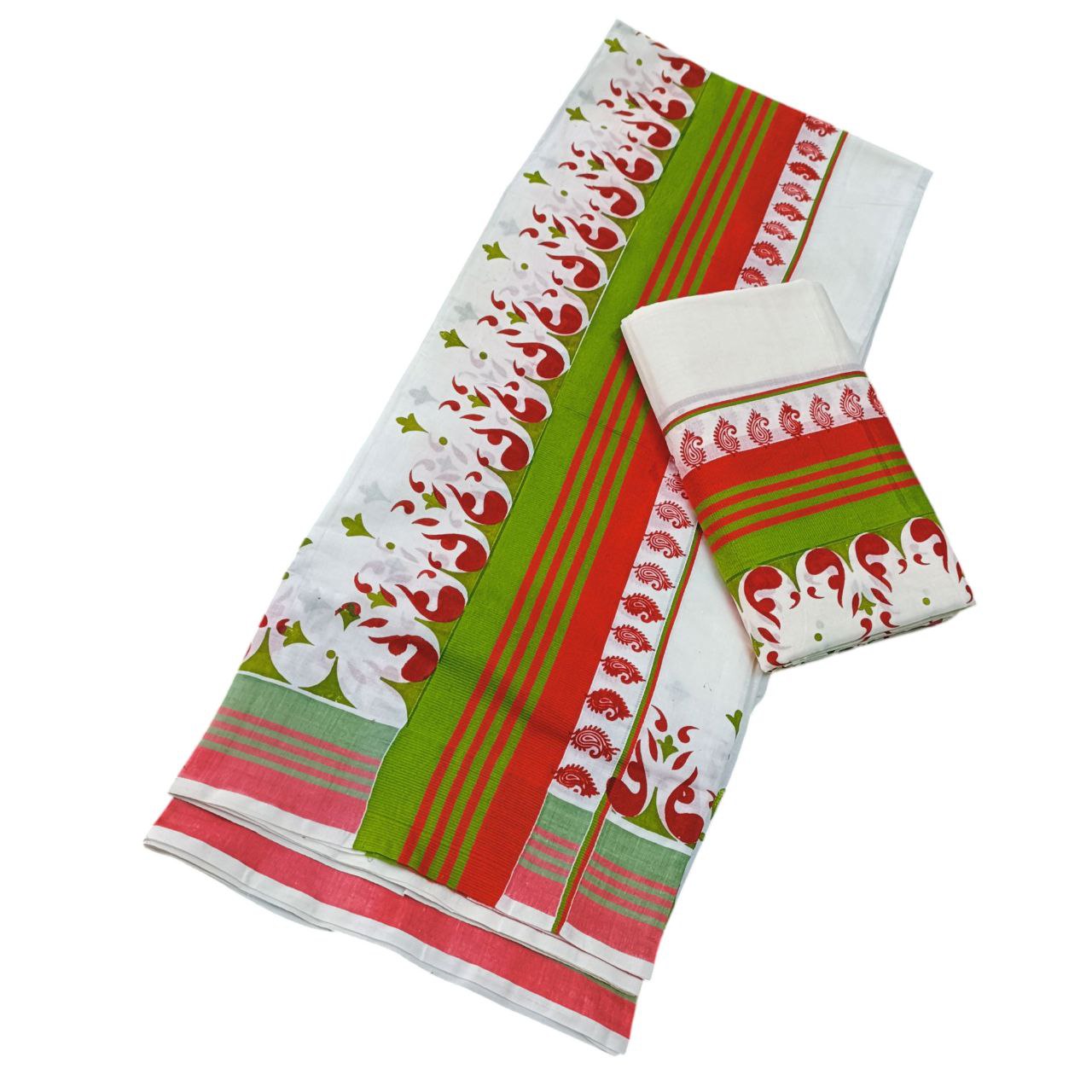 Womens Kerala Traditional Kuthampully Set mundu