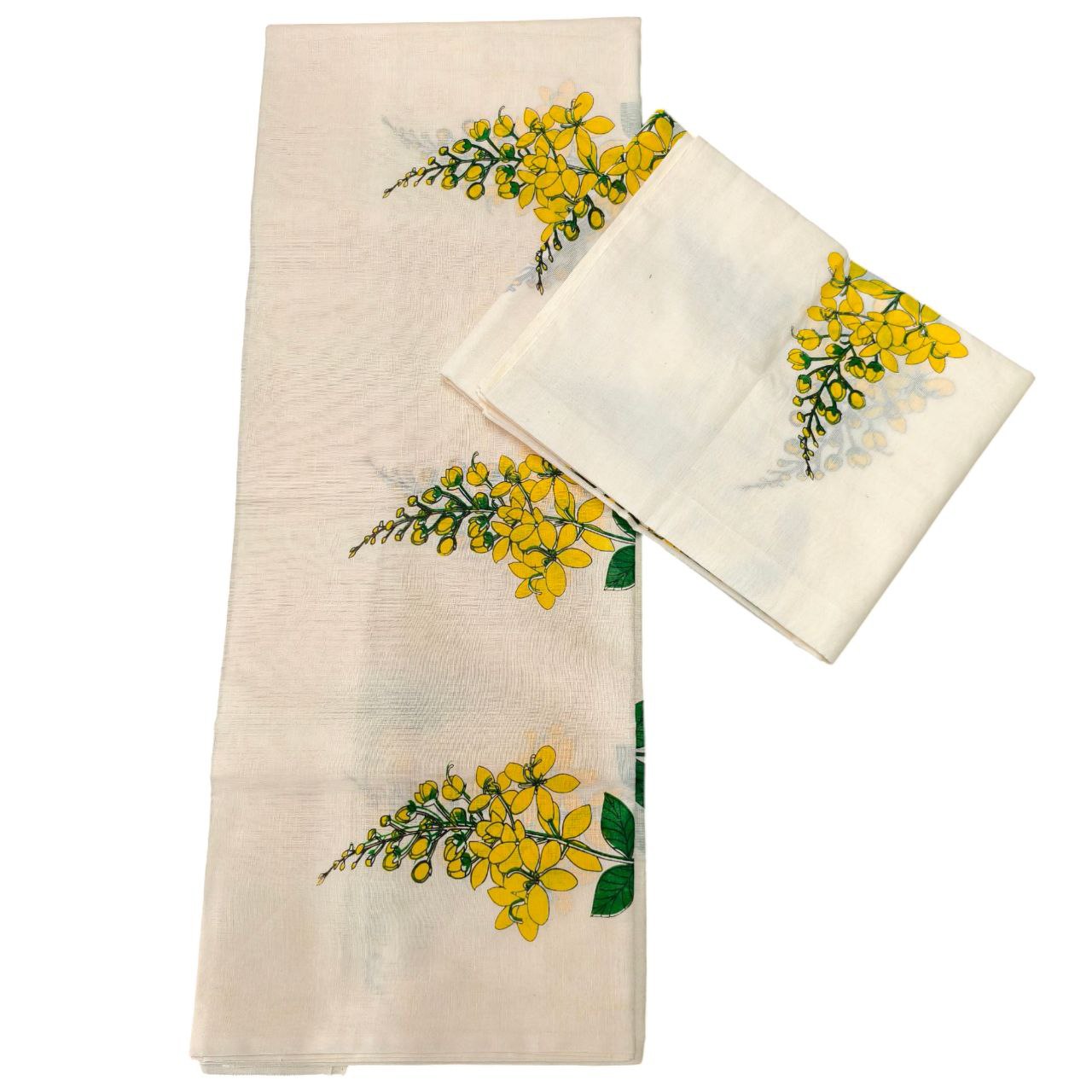 Womens Kerala Traditional Kuthampully Knikkonna Set mundu