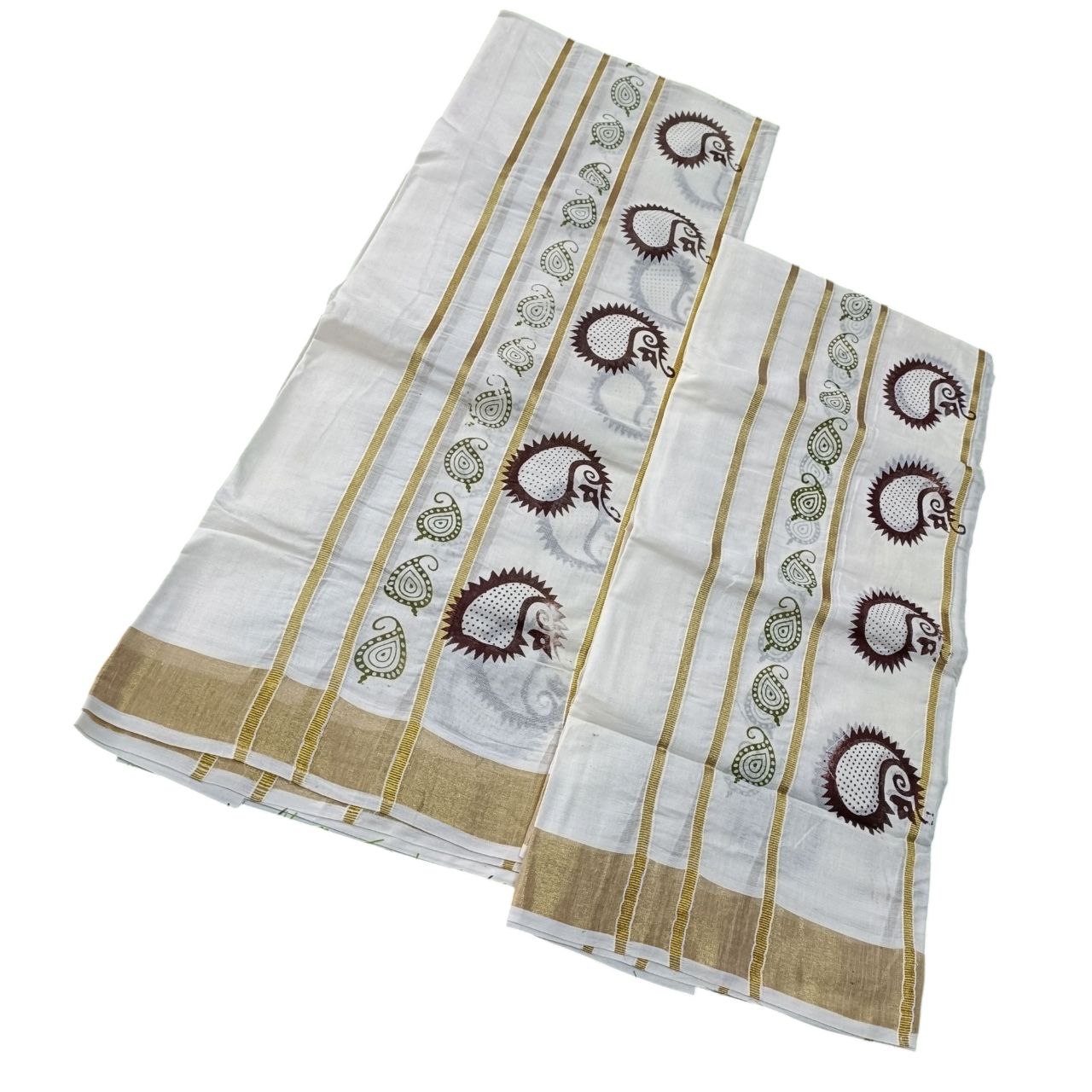 Womens Kerala Traditional Kuthampully Set mundu