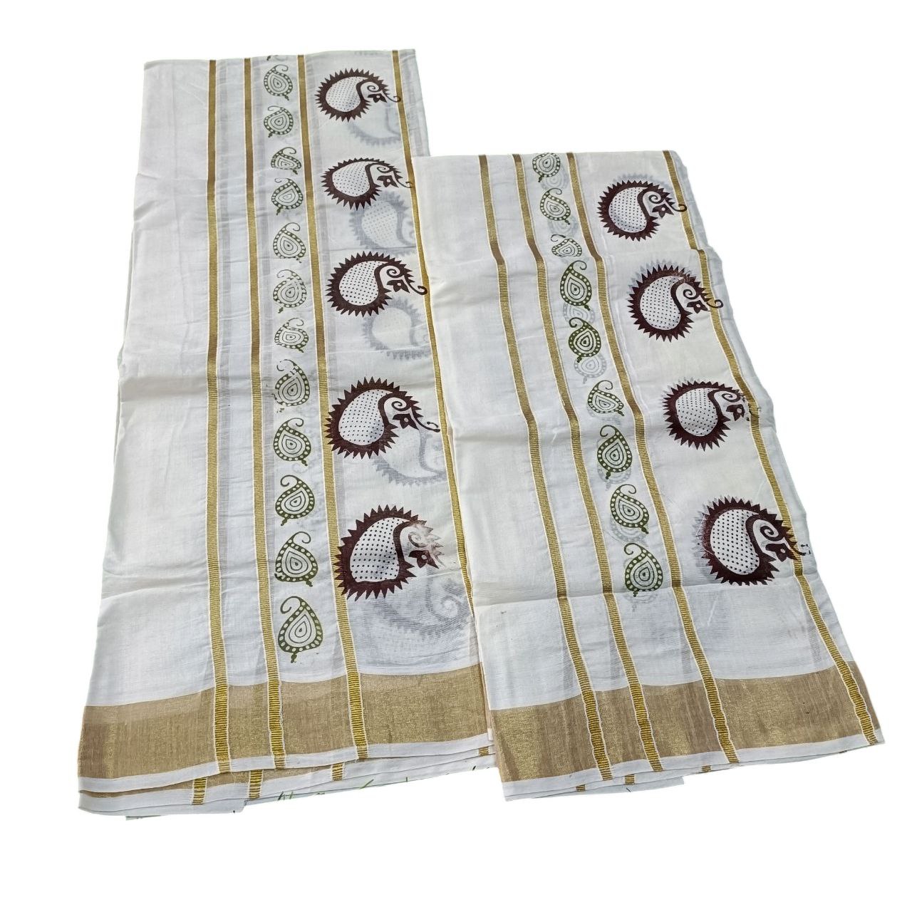 Womens Kerala Traditional Kuthampully Set mundu