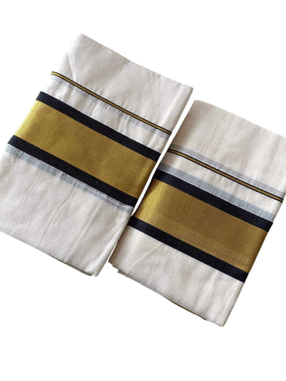 Womens Kerala Traditional Kuthampully Set Mundu with Printed Designs