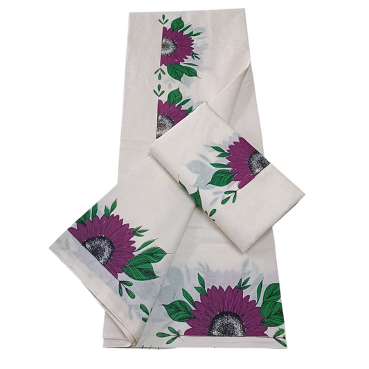 Sunflower printed setmund and setsaree