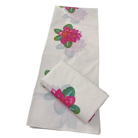 Lotus printed setmund