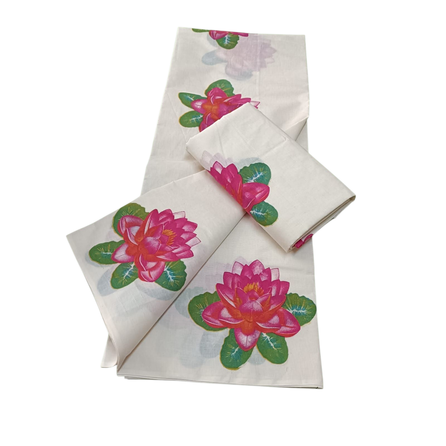 Lotus printed setmund