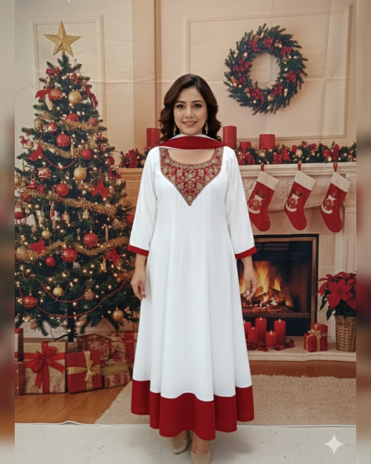 Georgette Handworked Panel Cut Anarkali [MCAN05]