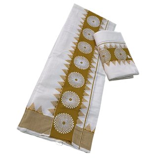 Womens Kerala Traditional Kuthampully Set mundu