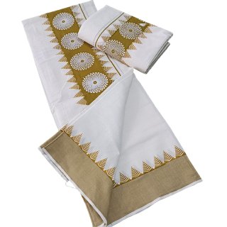 Womens Kerala Traditional Kuthampully Set mundu