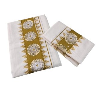 Womens Kerala Traditional Kuthampully Set mundu