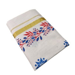 Womens Kerala Traditional Kuthampully Saree