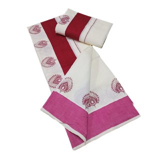 Womens Kerala Traditional Kuthampully Set mundu