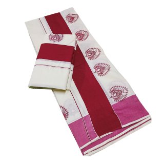 Womens Kerala Traditional Kuthampully Set mundu