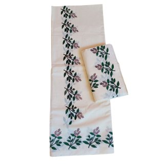 Womens Kerala Traditional Kuthampully Thulasi kathir Set mundu