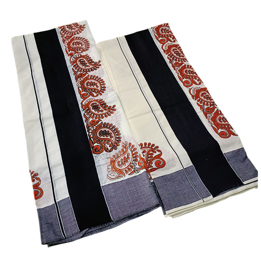 Womens Kerala Traditional Kuthampully Set mundu