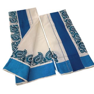 Womens Kerala Traditional Kuthampully Set mundu