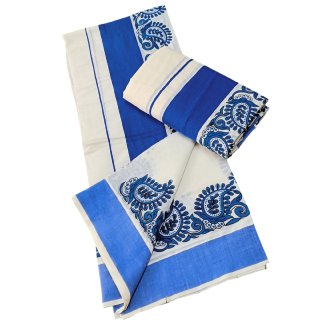 Womens Kerala Traditional Kuthampully Set mundu