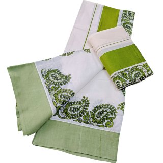 Womens Kerala Traditional Kuthampully Set mundu