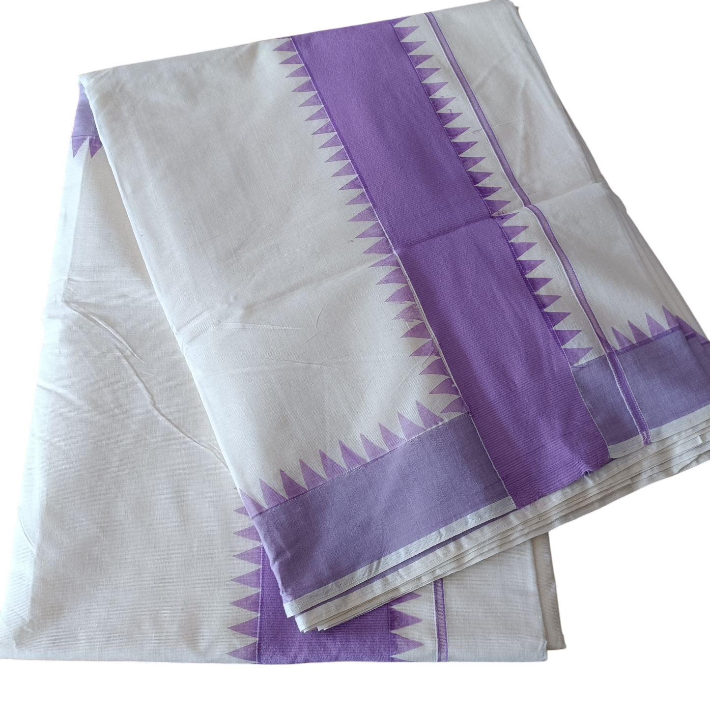 Womens Kerala Traditional Kuthampully Set Saree with Printed Designs