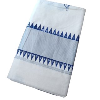 Womens Kerala Traditional Kuthampully Set Saree with Printed Designs